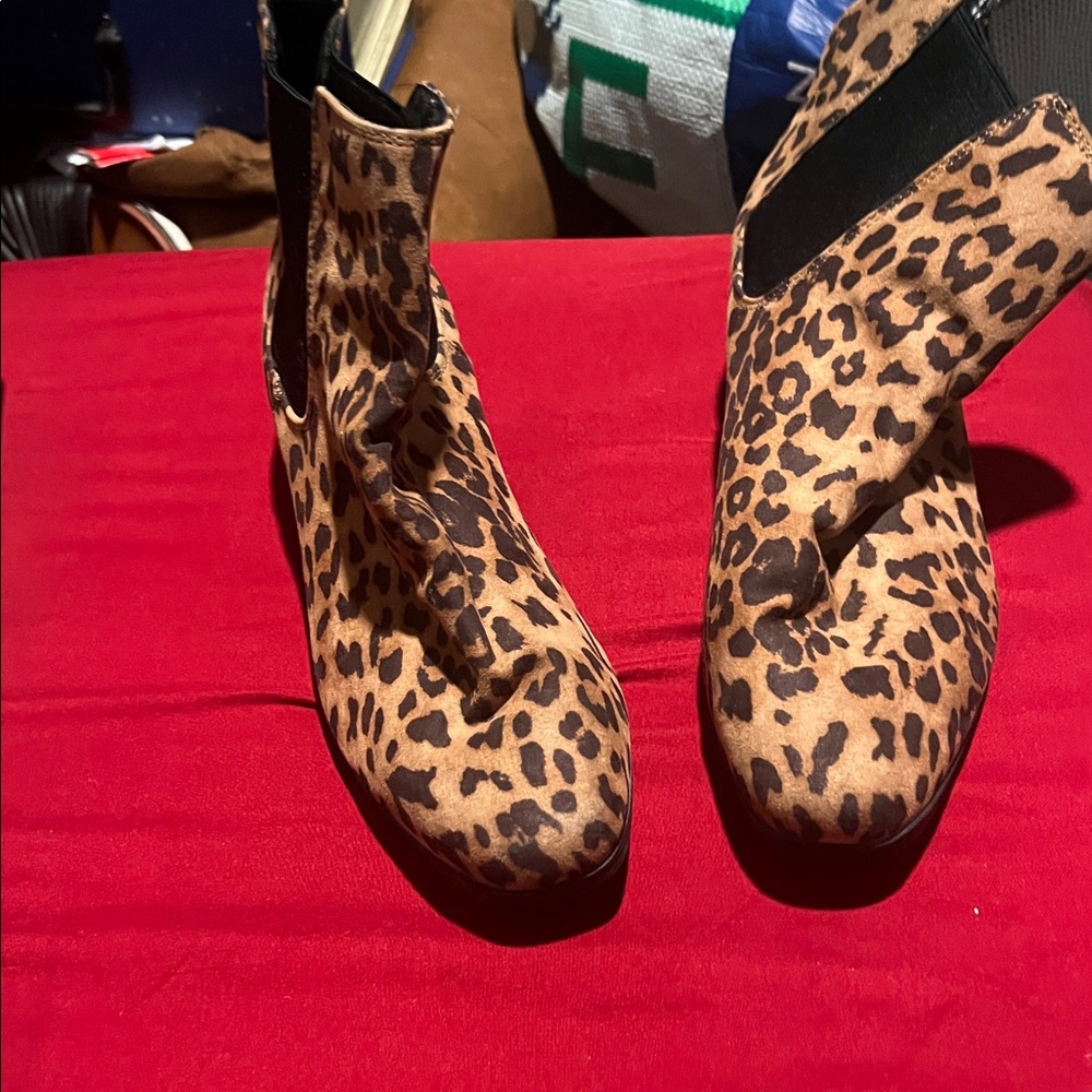Target Leopard Print Heeled Boots